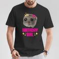 Schlafi Schlafi Sad Hamster Meme Birthday Girl T-Shirt Lustige Geschenke