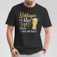 Schlager Und Bier Darum Bin Ich Hier Schlagerparty Costume T-Shirt Lustige Geschenke