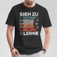 See Zu Und Lerneintage Darts Retro Sl Darts T-Shirt Lustige Geschenke