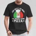 Sei Nett Zu Mir Ich Mache Deine Pizza Pizzabäcker Pizzeria T-Shirt Lustige Geschenke