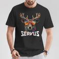 Servus Costume Costume Stag Tyrol & Bavaria T-Shirt Lustige Geschenke