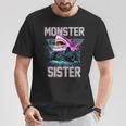 Shark Monster Truck Sister Monster Truck Are My Jam Truck T-Shirt Funny Gifts