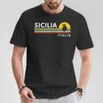 Sicilia Italia Italy Lemon Souvenirsintage Retro T-Shirt Lustige Geschenke