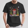 Simpatico Maglione Natalizio Per Amanti Dei Gatti Pixiebob Con Cappello Di Babbo Natale Maglietta Regalos divertidos