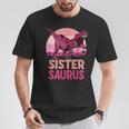 Sister Saurus Sister Saurus Dinosaur Family T-Shirt Lustige Geschenke