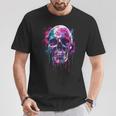 Skeleton Skull Biker Rocker Skull Punk Rock T-Shirt Lustige Geschenke