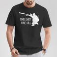 Sniper One Shot One Kill Colore Maglietta Regalos divertidos