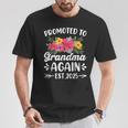 Soon To Be Grandma Promoted To Grandma Again Est 2025 T-Shirt Funny Gifts