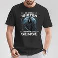 Soviele Idioten Und Nur Eine Sense Sarcasmus Reaper T-Shirt Lustige Geschenke