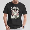 Sphinx Mamma Amante Gatto Sphynx Hairless Madre Razza Gatto Nudo Maglietta Regalos divertidos
