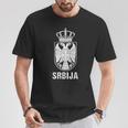 Srbija Serbia Flag Serbian Double Eagle T-Shirt Lustige Geschenke