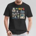 Stile Retrò Anni '90 Telefono Cellulareideocamera E Cassetta Maglietta Regalos divertidos