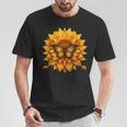 Sunflower Butterfly Floral Vintage Cool Graphic T-Shirt Personalized Gifts