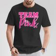 Team Pink Gender Reveal Team For Girls T-Shirt Lustige Geschenke