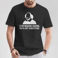 Teatro Escenario Actor Función Obra Musical Camiseta unisex Regalos divertidos