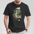 Tokyo Japon Dragon & Mt Fuji Avec Kanji Japonais Calligraphi T-Shirt Cadeaux drôles