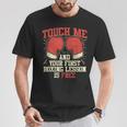 Touch Me E La Tua Prima Lezione Di Boxe È Gratis Maglietta Regalos divertidos