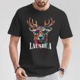 Traditional Deer Oktoberfest Lederhosen Lausbua T-Shirt Lustige Geschenke