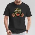 Unbothered Black Girl With Cap Camo Afro Woman Black Queen T-Shirt Unique Gifts
