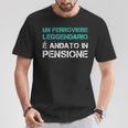 Uomo Magliette Uomo Pensione Regalo Ferroviere Pensionato Maglietta Regalos divertidos