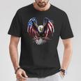 Us Flag As Eagle Usa Flag T-Shirt Lustige Geschenke