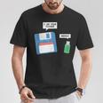 Usb Floppy Disk Camicia Computer Io Sono Tuo Padre Maglietta Regalos divertidos