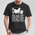 Vegano Anti Latte Non Intollerante Al Lattosio Non Una Mucca Bambino Maglietta Regalos divertidos