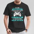 Videogiocatore Gaming Nato Per Giocareideo Maglietta Regalos divertidos