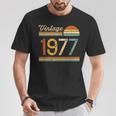Vintage 1977 Compleanno Uomo Donna Regalo Annata 1977 Maglietta Regalos divertidos