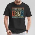 Vintage Settembre 1978 46 Compleanno Anni Uomo Donna Maglietta Regalos divertidos