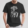 Vintage Skeleton Tequila Mexico Dia De Los Muertos T-Shirt Lustige Geschenke