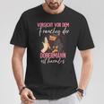 Vorsichtor Dem Frauchen Dobermann T-Shirt Lustige Geschenke