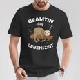 Women's Beamtin Auf Lebenszeit Officials Status Beamtung Sloth T-Shirt Lustige Geschenke