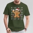 Christmas Christmas Santa Biscuit Beer T-Shirt Lustige Geschenke