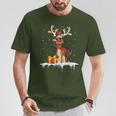 Christmas Women's For Him Reindeer T-Shirt Lustige Geschenke