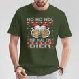 Christmas Women's Ho Ho Hol Mir Mal Ein Bier Xmas T-Shirt Lustige Geschenke