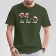 Drink Drank Drunk Wine Glasses Wine Lover Christmas T-Shirt Lustige Geschenke