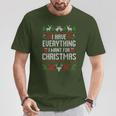 I Have Everything I Want For Christmas Xmas Couples Ugly T-Shirt Unique Gifts