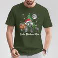 Fröhliche Weihnachten Santa Tractor Bauer Fährt Christmas T-Shirt Lustige Geschenke