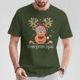 Kindergarten Squad Plaid Reindeer Santa Teacher Christmas T-Shirt Funny Gifts