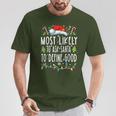 Most Likely To Ask Santa To Define Good Matching Christmas T-Shirt Personalized Gifts
