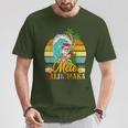 Mele-Kalikimaka Retro Santa Claus Shaka Hawaii T-Shirt Lustige Geschenke