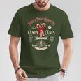 Old Fashioned North Pole Candy Cane Company Elf Christmas T-Shirt Personalized Gifts