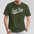 Santa Cruz California Sports Baseball Lettering Jersey Flag T-Shirt Lustige Geschenke