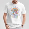 1St Grade Vibes Cute Back To School Unicorn First Grade Girl T-Shirt Funny Gifts