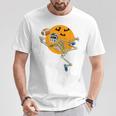 American Football Skeleton Halloween Boys Football Fan T-Shirt Unique Gifts