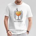 Aperol Sagrado En AerosolEntilador Aperollin Fun Aperoli Ii Camiseta unisex Regalos divertidos