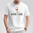 Aperol Spritz Gleich Liebe Fun Gray T-Shirt Lustige Geschenke