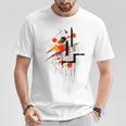 Arte Astratto Artista Disegno Illustrazione Geometrica Maglietta Regalos divertidos
