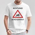 Attention Sagittarius T-Shirt Lustige Geschenke